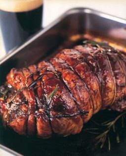 Roast Guinness lamb