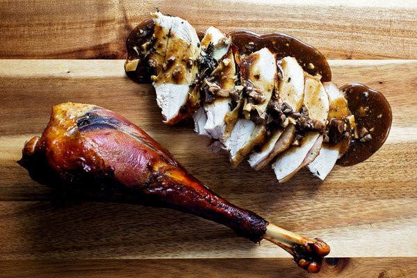 Roast heritage turkey and gravy