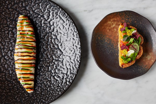 Roast John Dory with tomato tart