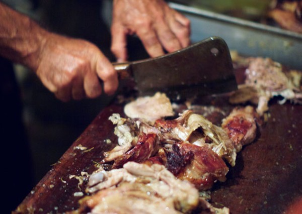 Roast lamb shoulder