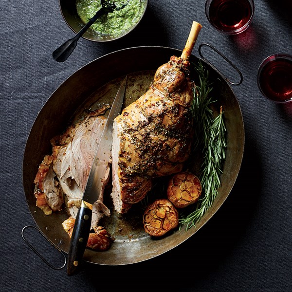Roast leg of lamb