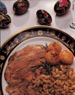 Roast leg of lamb