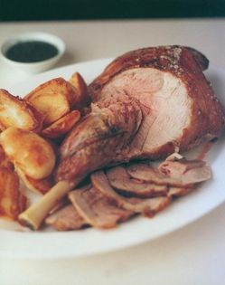 Roast leg of lamb