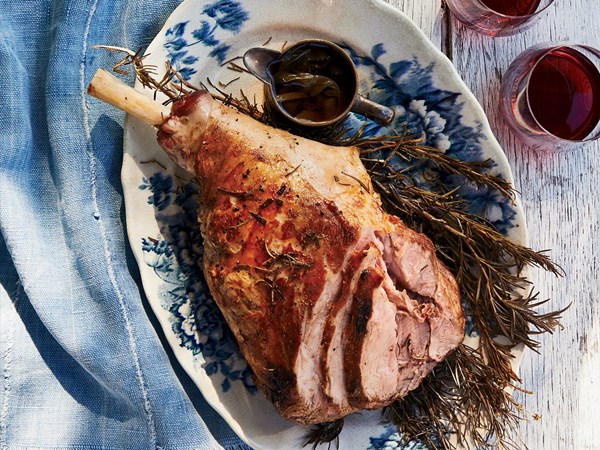 Roast leg of lamb with rosemary [Curtis Stone]