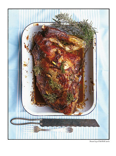 Roast leg of Suffolk lamb