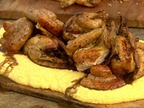Roast of incredible game birds with proper polenta