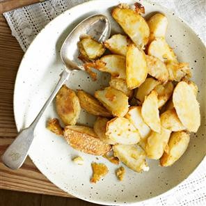 Roast Parmesan and mustard new potatoes