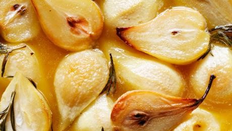 Roast pears with rosemary