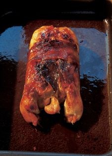 Roast pheasant with pancetta (Fagiano arrosto)