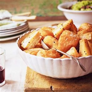 Roast potatoes and parsnips