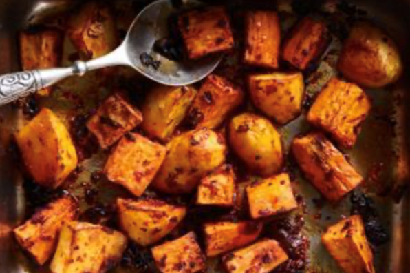 Roast potatoes with fermented bean sauce