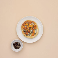 Roast pumpkin and Gorgonzola tartlets