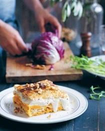 Roast pumpkin, ricotta and sage lasagne