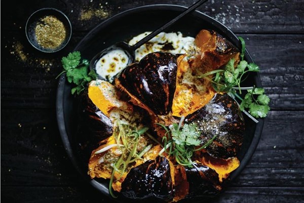Roast pumpkin, yoghurt and za'atar