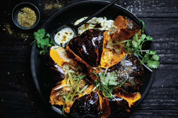 Roast pumpkin, yoghurt and za'atar