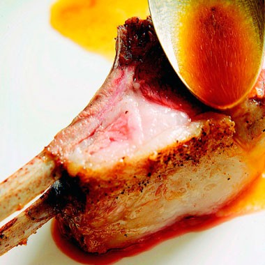 Roast rack of lamb