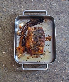 Roast rack of pork