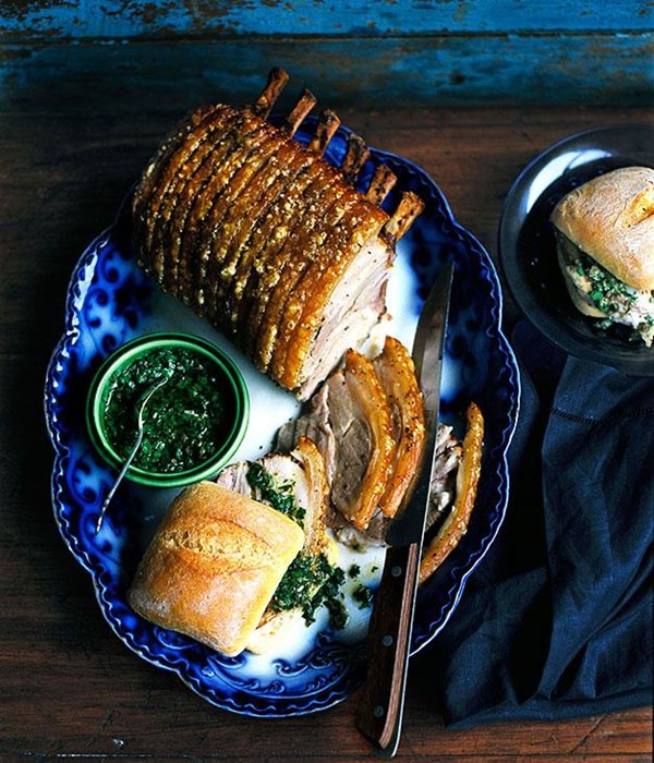 Roast rack of pork