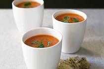 Roast red capsicum & tomato soup