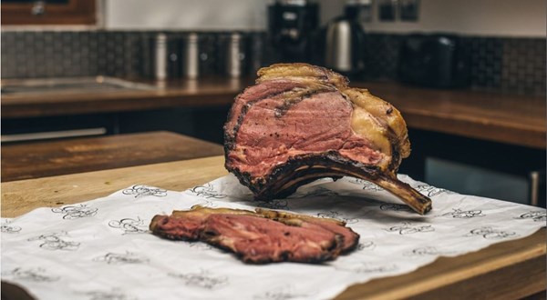 Roast rib of beef