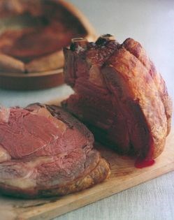 Roast rib of beef