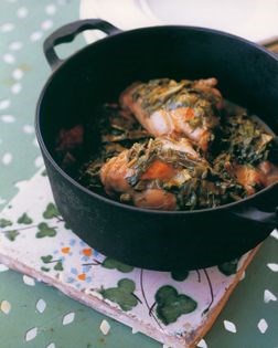 Roast rolled veal loin with sage, lemon and spinach stuffing (Longe de veau à la sauge, citron et épinards farcis)