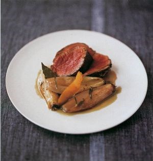 Roast shallots and rosemary
