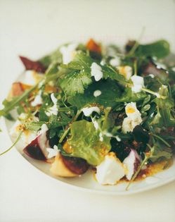 Roast squash, beetroot and goat's cheese salad