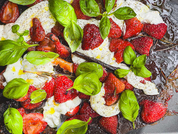 Roast strawberries