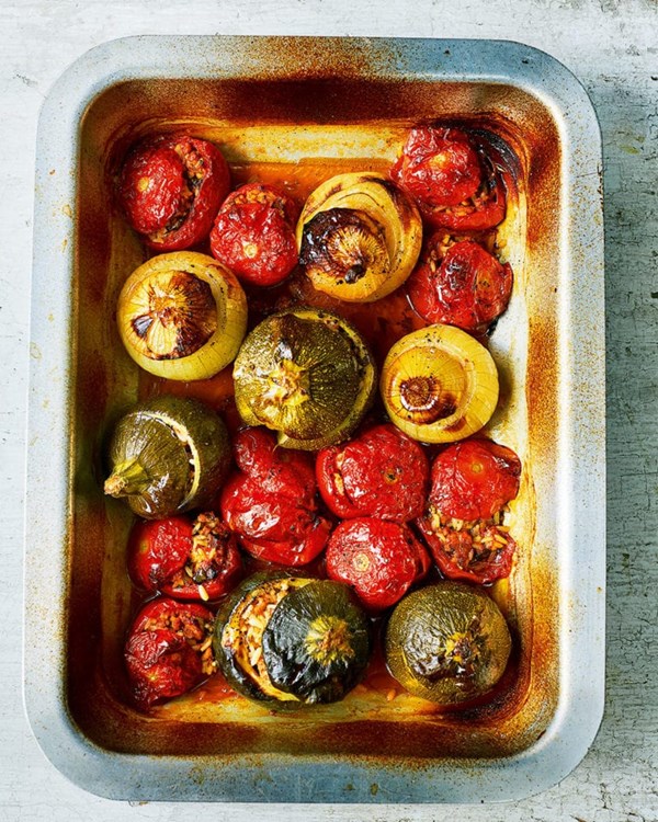 Roast stuffed veg (Gemista)