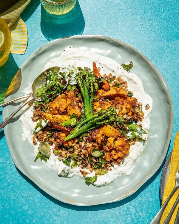 Roast summer squash salad