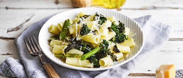 Roast tenderstem broccoli and lemon pasta