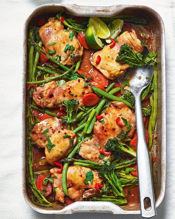 Roast teriyaki chicken