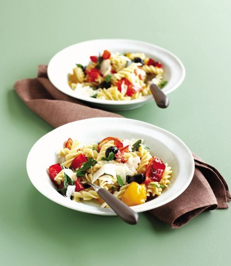 Roast tomato and pepper pasta