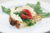 Roast tomato bruschetta