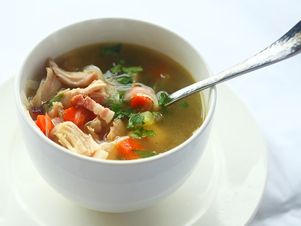 Roast turkey soup