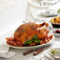 Roast turkey with citrus & herb butter