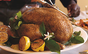 Roast turkey with Port gravy