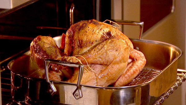 Roast turkey with truffle butter