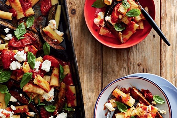 Roasted alla Norma with rigatoni