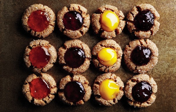 Roasted-almond thumbprints