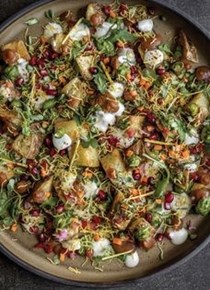 Roasted aloo chat
