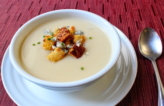 Roasted apple and parsnip soup