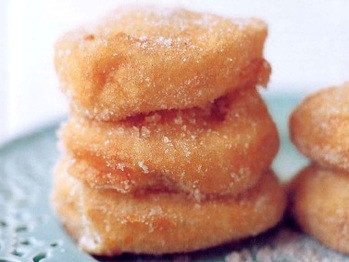 Roasted apple beignets with cinnamon sugar