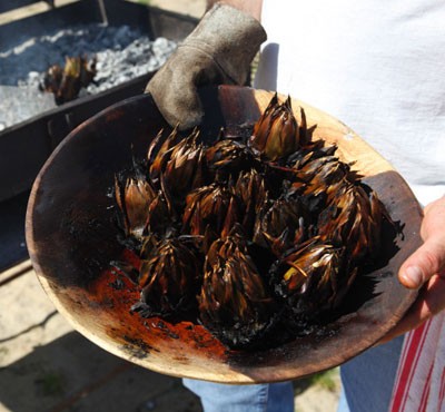 Roasted artichokes (Carciofi arrostiti)
