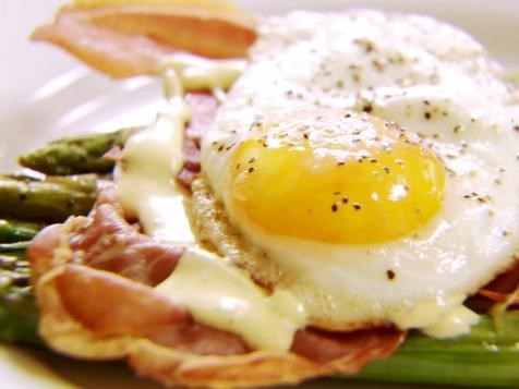 Roasted asparagus and prosciutto