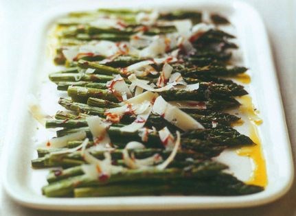 Roasted asparagus spears