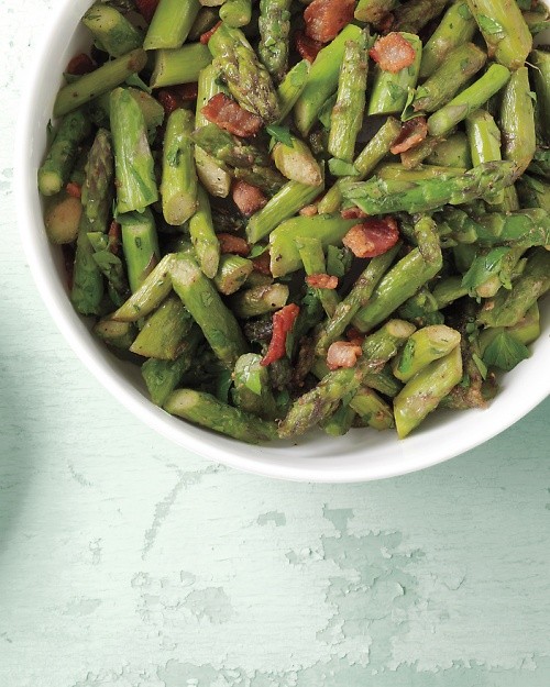 Roasted asparagus with lemon and dill