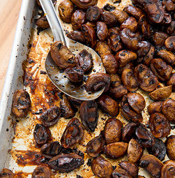 Roasted balsamic-glazed mushrooms