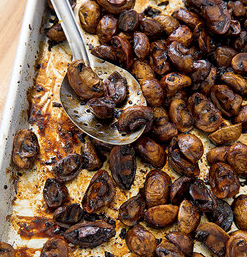 Roasted balsamic-glazed mushrooms